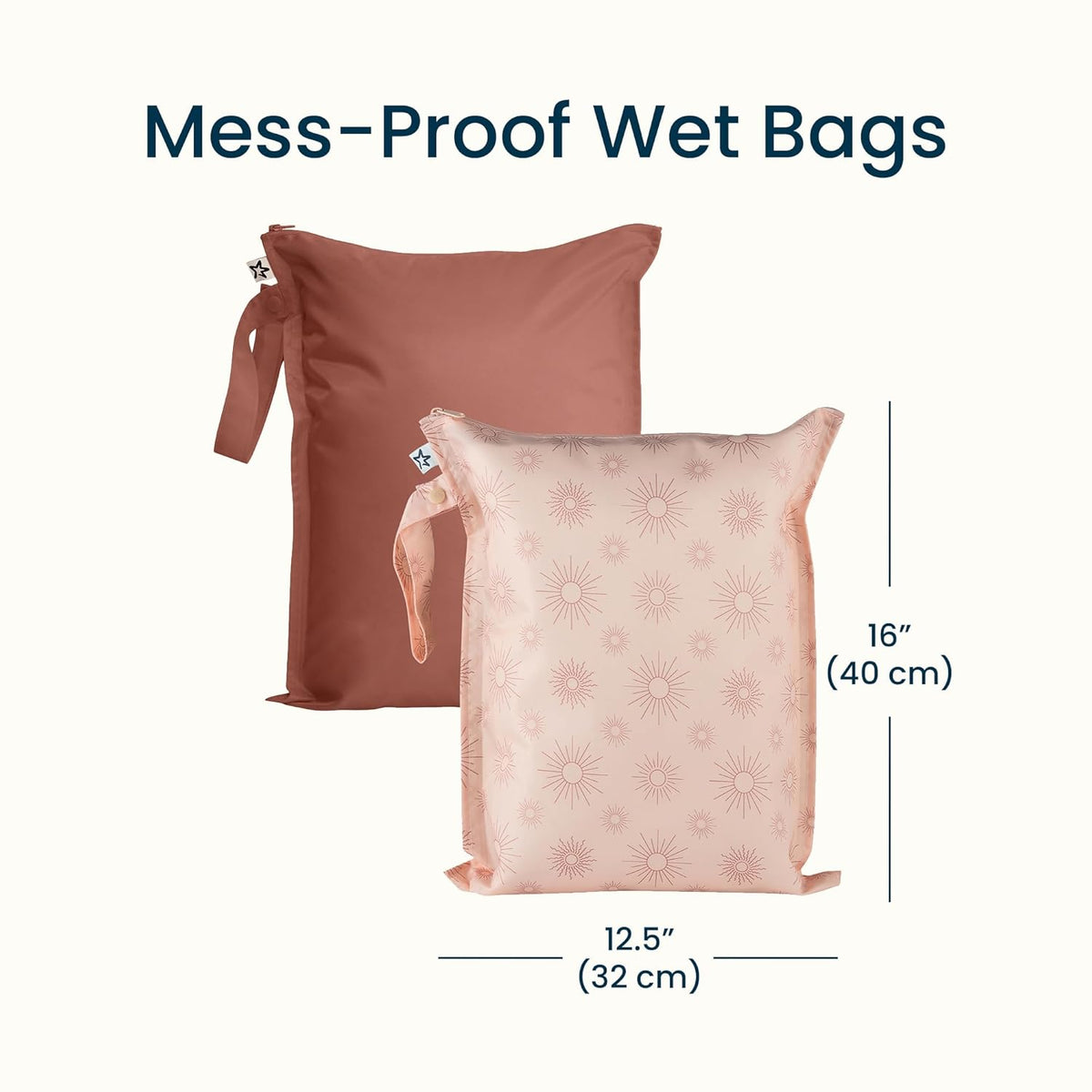 Mess Proof Wet Bags | Reusable Waterproof Wet Bags for Swimsuits | Baby Clothes | Travel & Diaper Bag (Black, Green Checkers) - Colors B