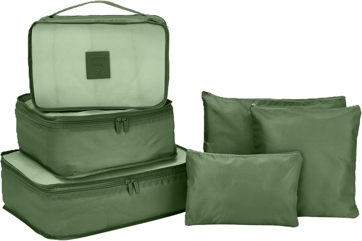 6-Piece Packing Cube Set | Travel Organizers for Luggage | Suitcase Packing Organizers | Travel Accessories for Carry-On | 100% Polyester