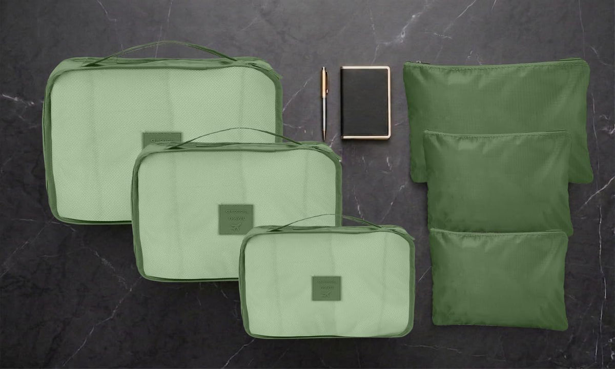 6-Piece Packing Cube Set | Travel Organizers for Luggage | Suitcase Packing Organizers | Travel Accessories for Carry-On | 100% Polyester