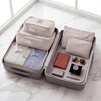 6-Piece Packing Cube Set | Travel Organizers for Luggage | Suitcase Packing Organizers | Travel Accessories for Carry-On | 100% Polyester
