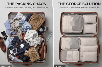 6-Piece Packing Cube Set | Travel Organizers for Luggage | Suitcase Packing Organizers | Travel Accessories for Carry-On | 100% Polyester