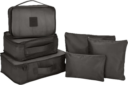 6-Piece Packing Cube Set | Travel Organizers for Luggage | Suitcase Packing Organizers | Travel Accessories for Carry-On | 100% Polyester