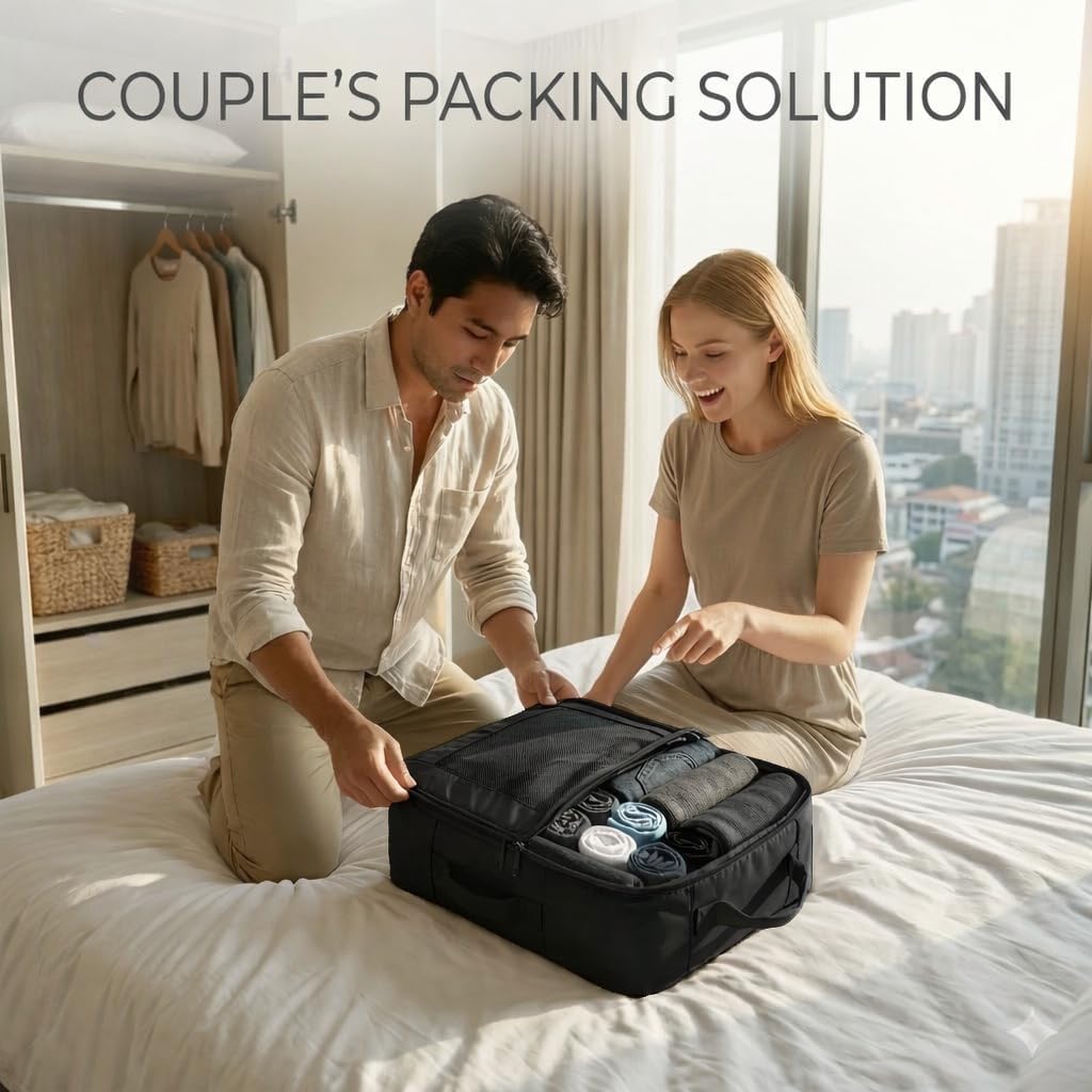 6-Piece Packing Cube Set | Travel Organizers for Luggage | Suitcase Packing Organizers | Travel Accessories for Carry-On | 100% Polyester
