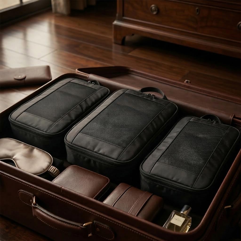 6-Piece Packing Cube Set | Travel Organizers for Luggage | Suitcase Packing Organizers | Travel Accessories for Carry-On | 100% Polyester
