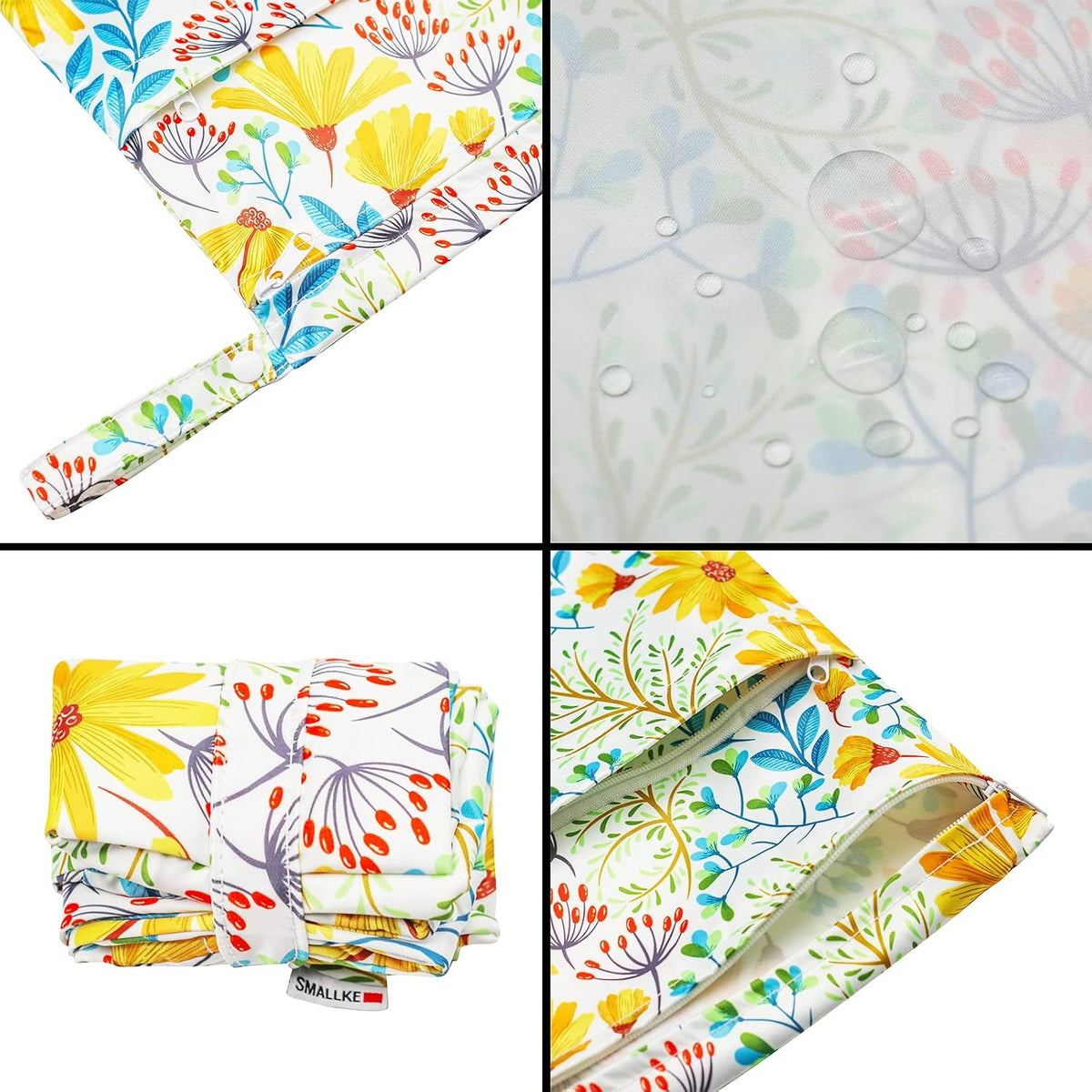 Wet Bag,2 pcs Baby Wet Dry Cloth Diaper Bags,Washable, Reusable for Travel, Stroller, Pool,Beach, Wet Swimsuits,Dirty Gym Clothes, Toiletries, Toys,Mommy Bag (Color 23)