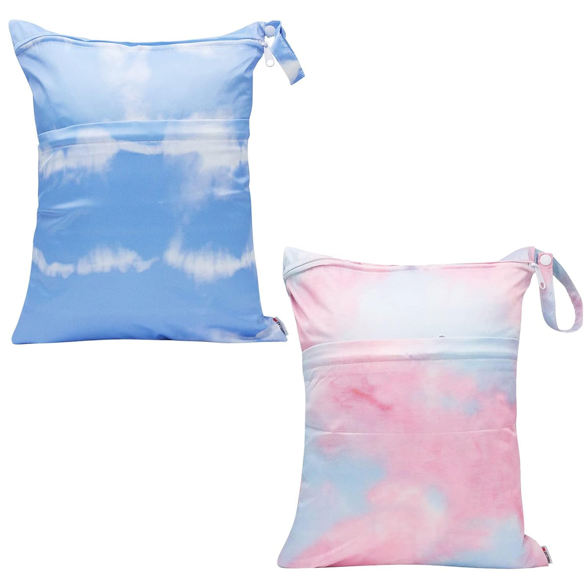Wet Bag,2 pcs Baby Wet Dry Cloth Diaper Bags,Washable, Reusable for Travel, Stroller, Pool,Beach, Wet Swimsuits,Dirty Gym Clothes, Toiletries, Toys,Mommy Bag (Color 23)