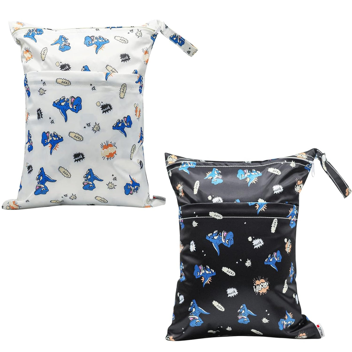 Wet Bag,2 pcs Baby Wet Dry Cloth Diaper Bags,Washable, Reusable for Travel, Stroller, Pool,Beach, Wet Swimsuits,Dirty Gym Clothes, Toiletries, Toys,Mommy Bag (Color 23)