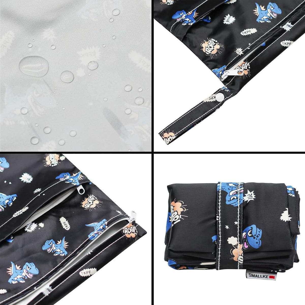 Wet Bag,2 pcs Baby Wet Dry Cloth Diaper Bags,Washable, Reusable for Travel, Stroller, Pool,Beach, Wet Swimsuits,Dirty Gym Clothes, Toiletries, Toys,Mommy Bag (Color 23)