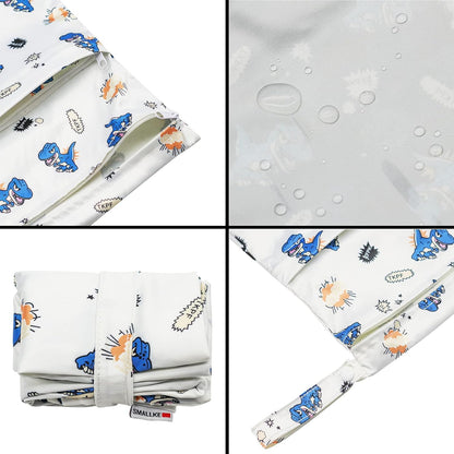 Wet Bag,2 pcs Baby Wet Dry Cloth Diaper Bags,Washable, Reusable for Travel, Stroller, Pool,Beach, Wet Swimsuits,Dirty Gym Clothes, Toiletries, Toys,Mommy Bag (Color 23)