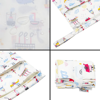 Wet Bag,2 pcs Baby Wet Dry Cloth Diaper Bags,Washable, Reusable for Travel, Stroller, Pool,Beach, Wet Swimsuits,Dirty Gym Clothes, Toiletries, Toys,Mommy Bag (Color 23)