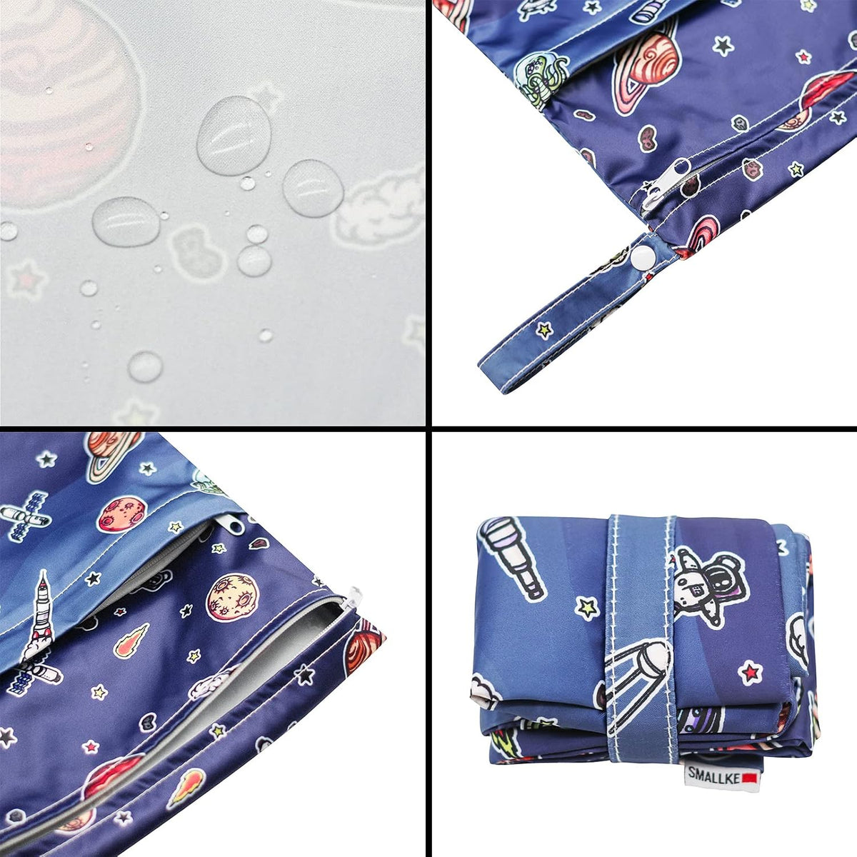 Wet Bag,2 pcs Baby Wet Dry Cloth Diaper Bags,Washable, Reusable for Travel, Stroller, Pool,Beach, Wet Swimsuits,Dirty Gym Clothes, Toiletries, Toys,Mommy Bag (Color 23)