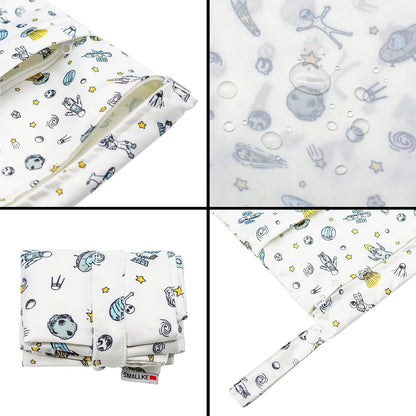 Wet Bag,2 pcs Baby Wet Dry Cloth Diaper Bags,Washable, Reusable for Travel, Stroller, Pool,Beach, Wet Swimsuits,Dirty Gym Clothes, Toiletries, Toys,Mommy Bag (Color 23)
