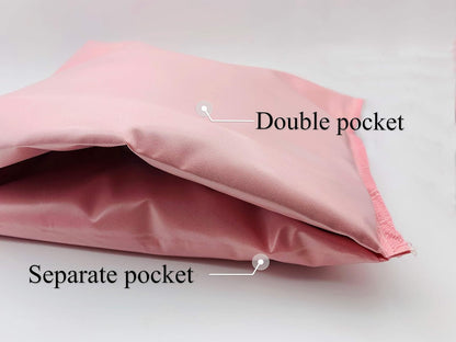 Wet Bag,2 pcs Baby Wet Dry Cloth Diaper Bags,Washable, Reusable for Travel, Stroller, Pool,Beach, Wet Swimsuits,Dirty Gym Clothes, Toiletries, Toys,Mommy Bag (Color 23)