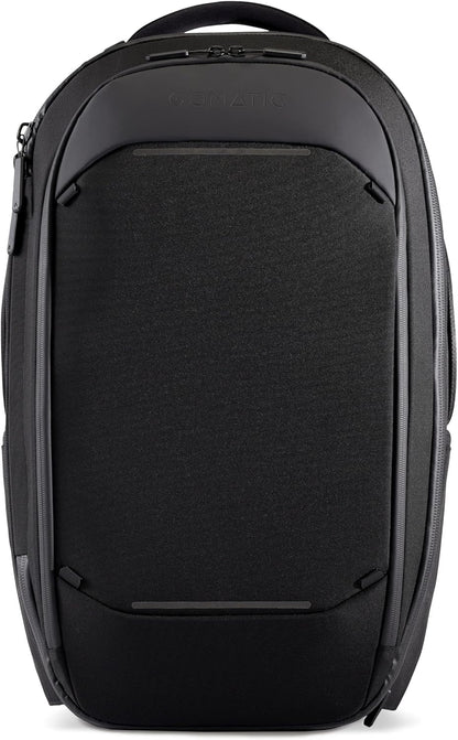 Navigator Travel Backpack - 32L Backpack with Laptop Compartment and 9L Built-In Expansion - Anti-Theft Carry-On Backpack for Travel - Water Resistant Travel Pack (Black)