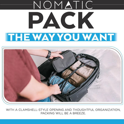 Navigator Travel Backpack - 32L Backpack with Laptop Compartment and 9L Built-In Expansion - Anti-Theft Carry-On Backpack for Travel - Water Resistant Travel Pack (Black)