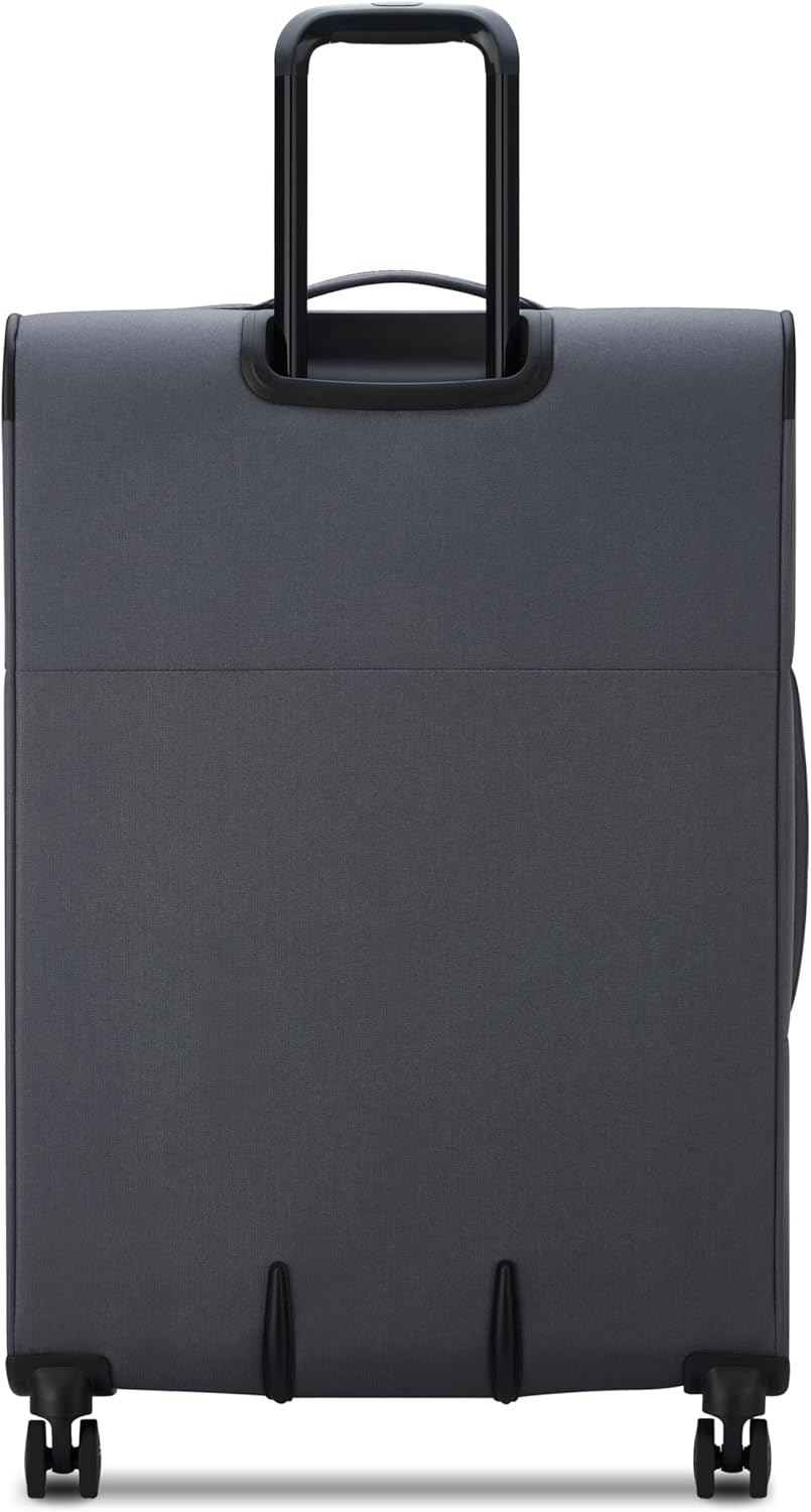United Colors of Benetton Be Softside Expandable Luggage with Spinner Wheels, Anthracite, Carry-On 19 Inch