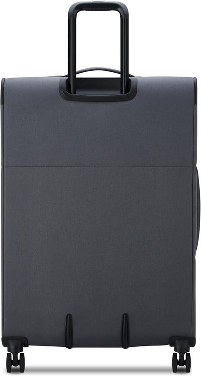 United Colors of Benetton Be Softside Expandable Luggage with Spinner Wheels, Anthracite, Carry-On 19 Inch