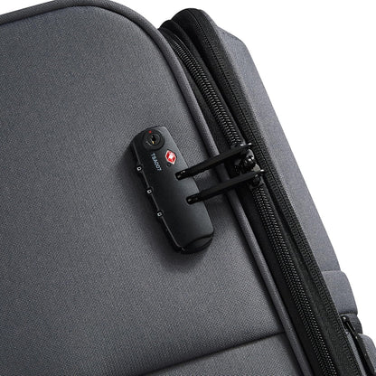 United Colors of Benetton Be Softside Expandable Luggage with Spinner Wheels, Anthracite, Carry-On 19 Inch