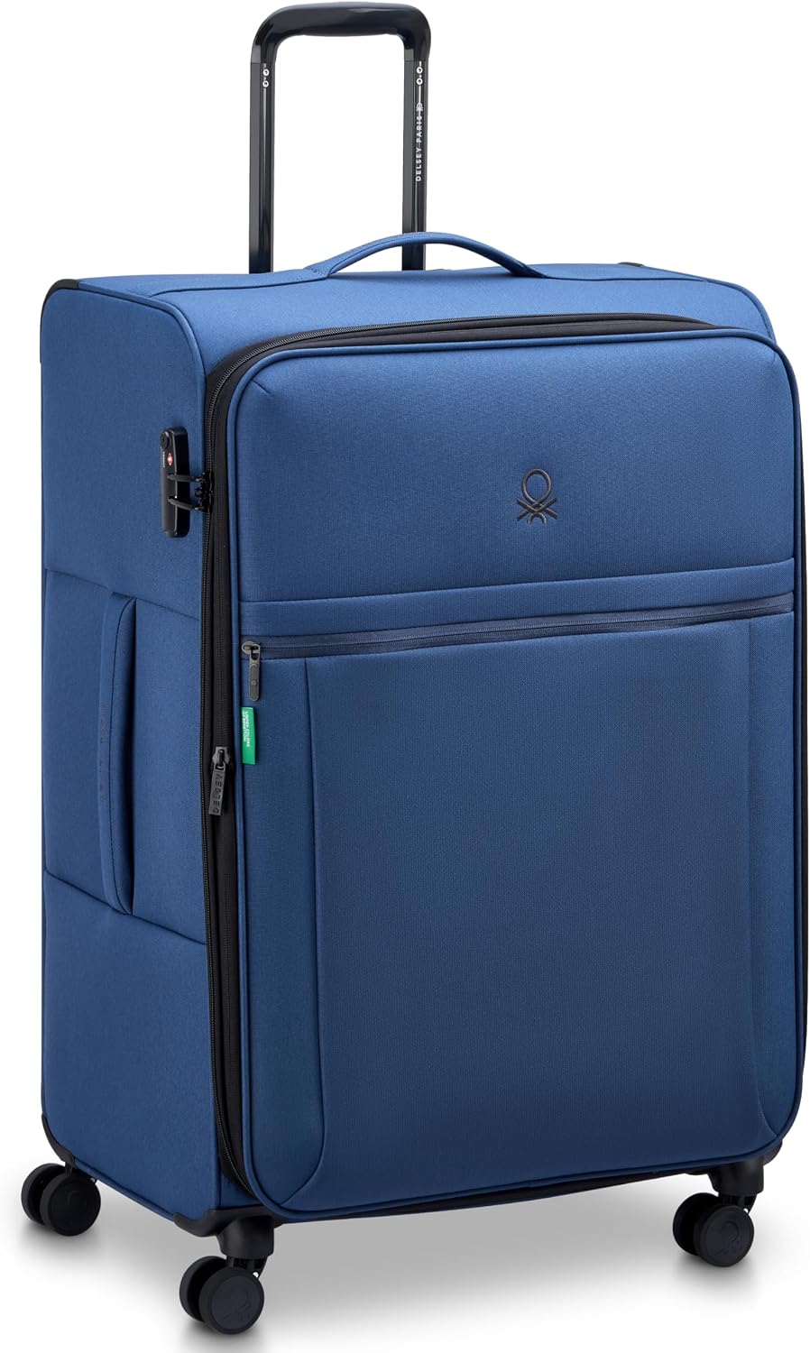 United Colors of Benetton Be Softside Expandable Luggage with Spinner Wheels, Anthracite, Carry-On 19 Inch