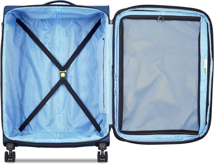United Colors of Benetton Be Softside Expandable Luggage with Spinner Wheels, Anthracite, Carry-On 19 Inch