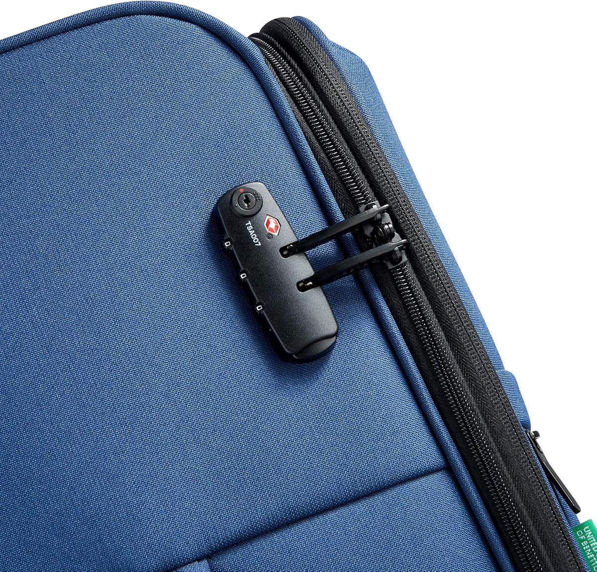 United Colors of Benetton Be Softside Expandable Luggage with Spinner Wheels, Anthracite, Carry-On 19 Inch