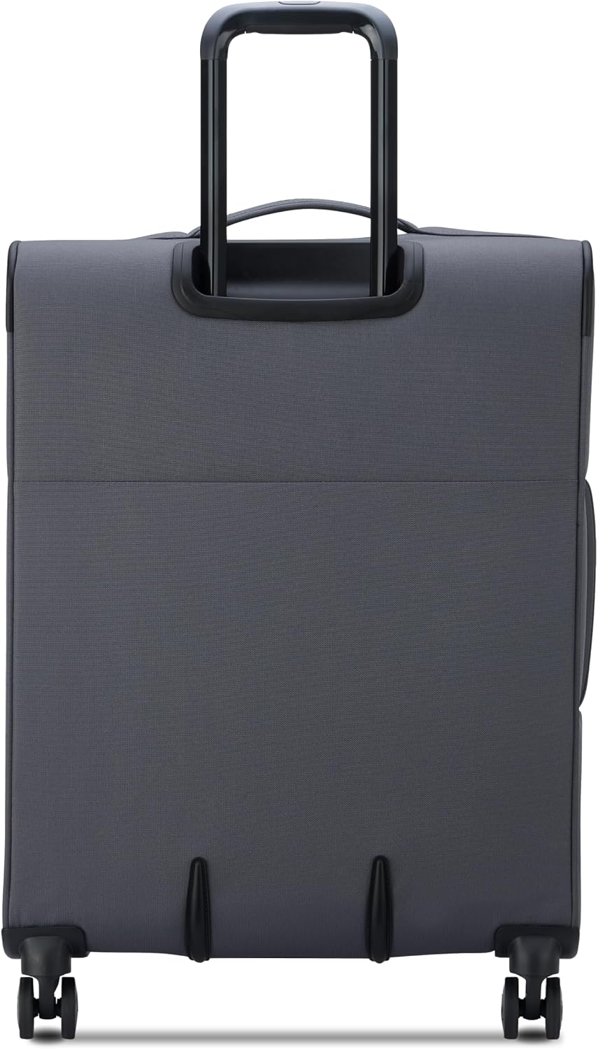 United Colors of Benetton Be Softside Expandable Luggage with Spinner Wheels, Anthracite, Carry-On 19 Inch