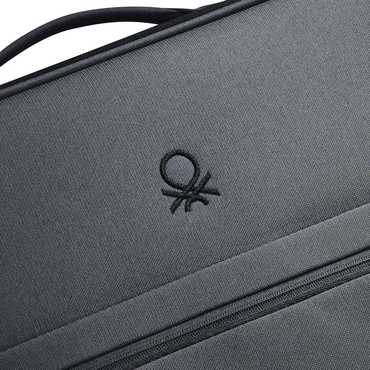 United Colors of Benetton Be Softside Expandable Luggage with Spinner Wheels, Anthracite, Carry-On 19 Inch
