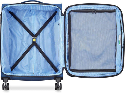 United Colors of Benetton Be Softside Expandable Luggage with Spinner Wheels, Anthracite, Carry-On 19 Inch