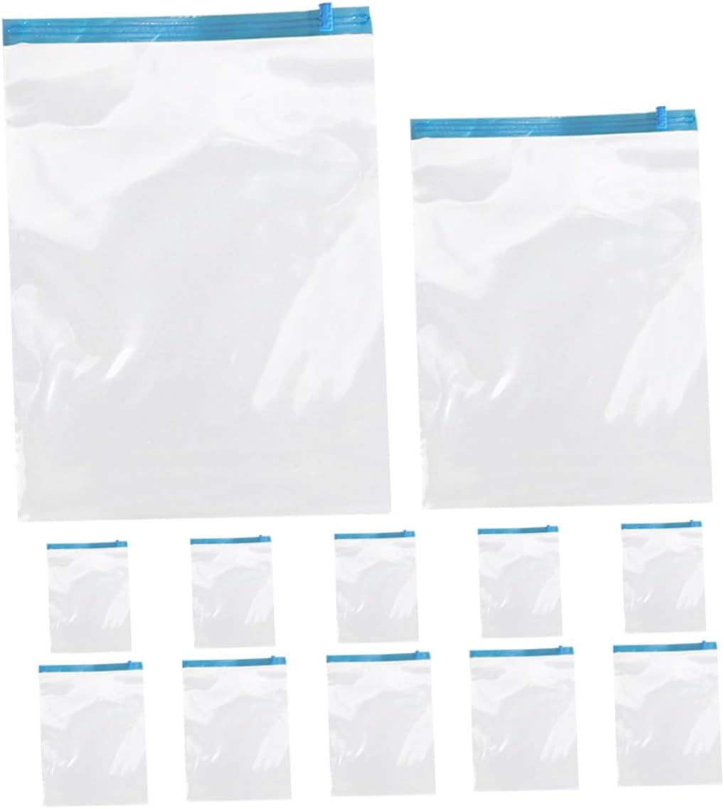 12pcs Reusable Roll up Vacuum Storage Bags, Pa+pe 7-layer Compression Bags 35x50cm 40x60cm, Airtight Space Saving Cloth Organizer for Travel Suitcases and Clothing Storage