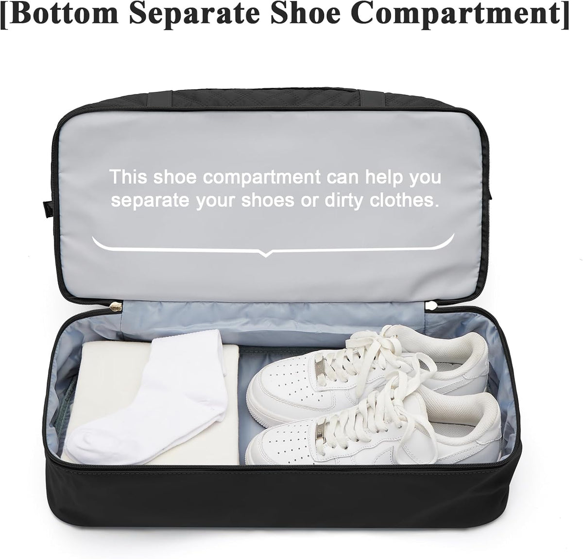Large Travel Duffle Bag Carry on Weekend Bag with Shoes Compartment Gym Bags for Travel Women Men Waterproof Business Work Overnight Trips Sport Hospital Airplane Travel Essentials GreyBlue