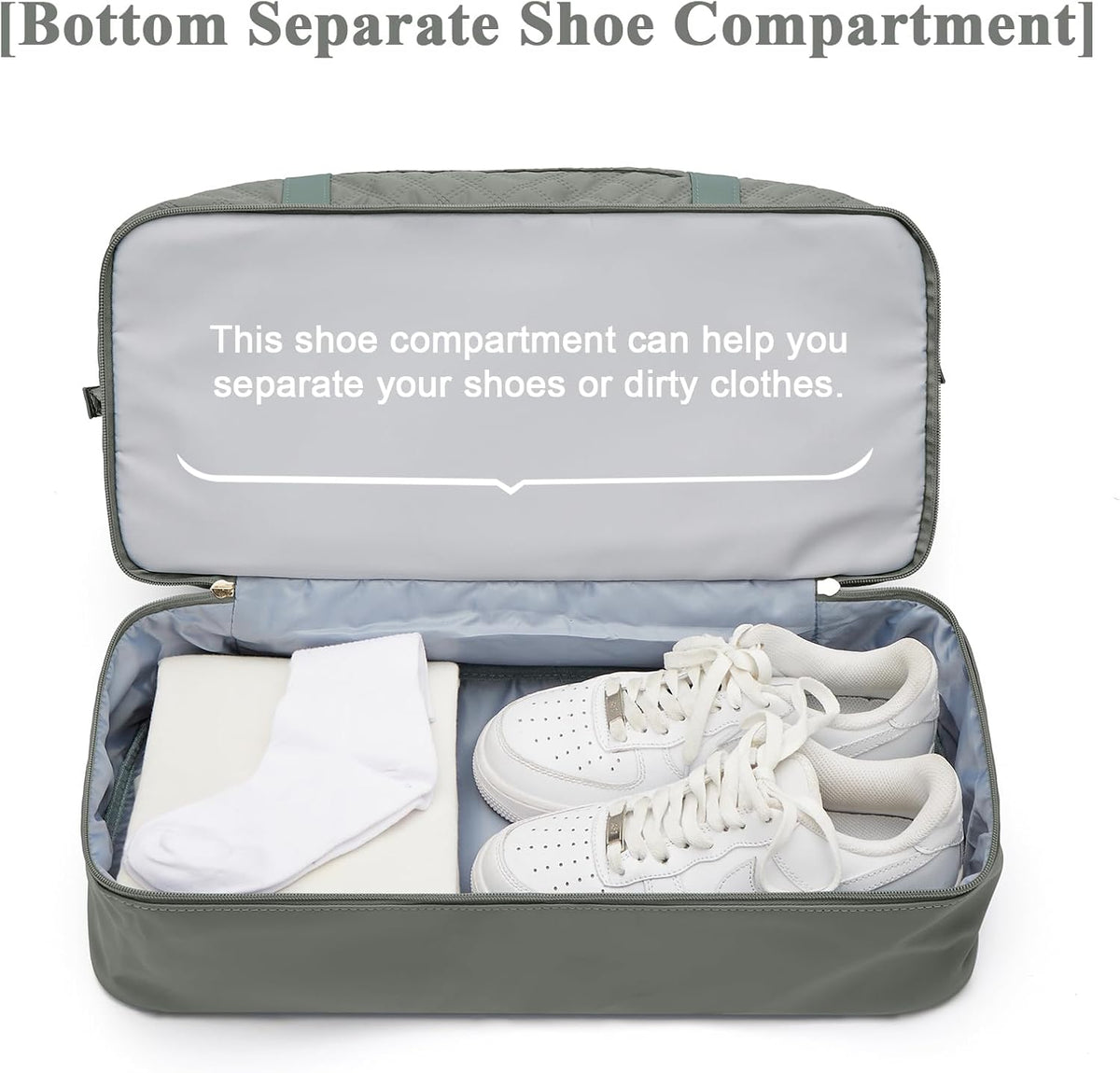 Large Travel Duffle Bag Carry on Weekend Bag with Shoes Compartment Gym Bags for Travel Women Men Waterproof Business Work Overnight Trips Sport Hospital Airplane Travel Essentials GreyBlue