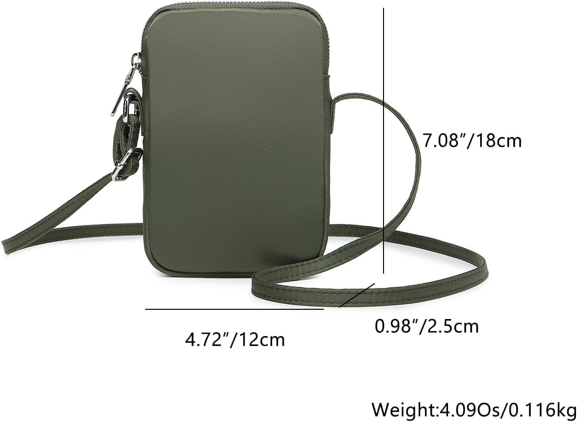 Small Crossbody Cell Phone Purse for Women Lightweight Shoulder Wallet Bag with Card Slots - Colors B