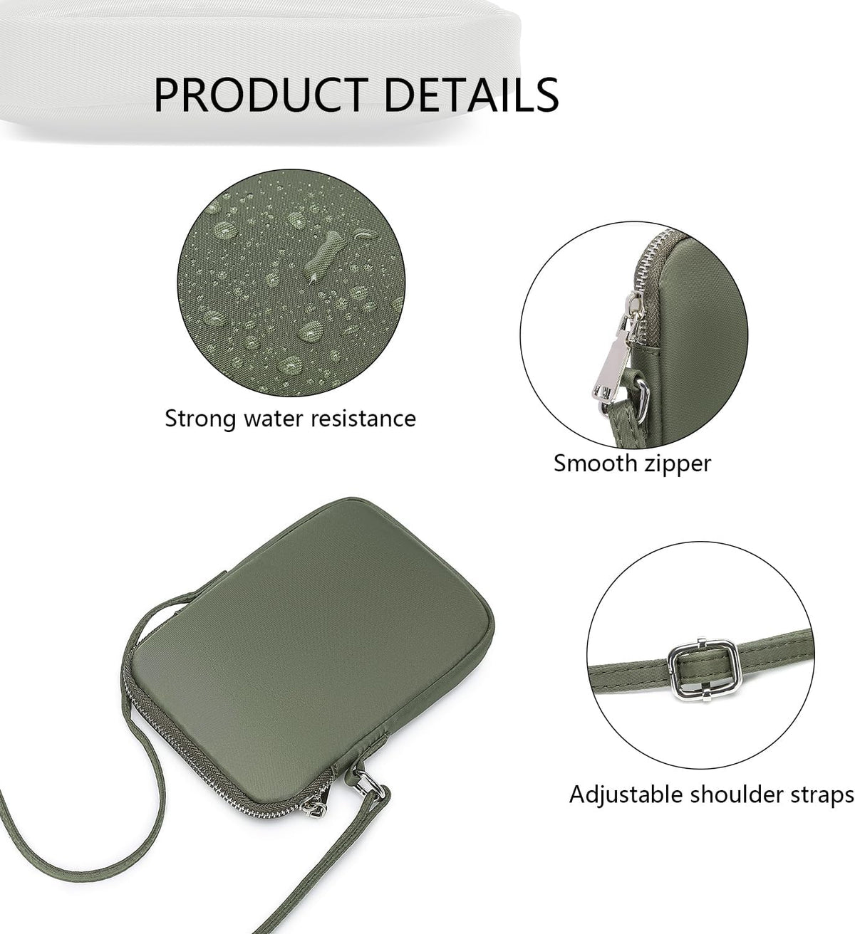 Small Crossbody Cell Phone Purse for Women Lightweight Shoulder Wallet Bag with Card Slots - Colors B