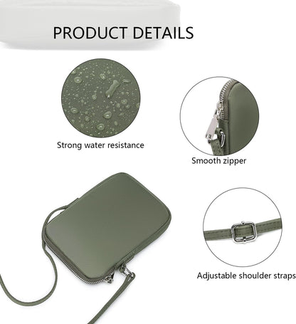 Small Crossbody Cell Phone Purse for Women Lightweight Shoulder Wallet Bag with Card Slots - Colors B
