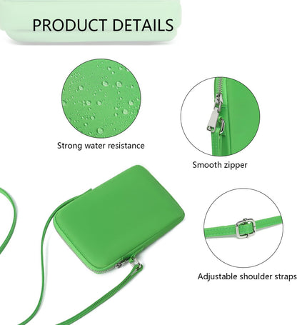 Small Crossbody Cell Phone Purse for Women Lightweight Shoulder Wallet Bag with Card Slots - Colors B