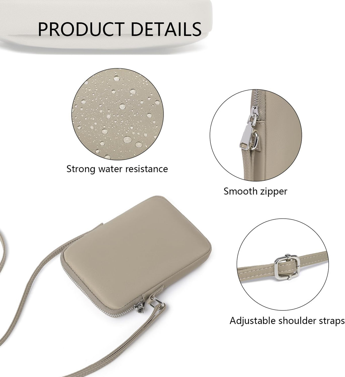 Small Crossbody Cell Phone Purse for Women Lightweight Shoulder Wallet Bag with Card Slots - Colors B