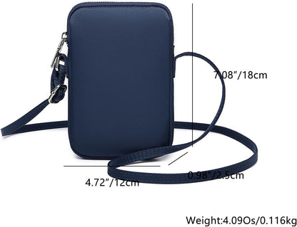 Small Crossbody Cell Phone Purse for Women Lightweight Shoulder Wallet Bag with Card Slots - Colors B