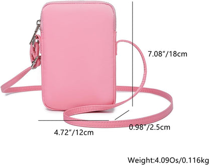 Small Crossbody Cell Phone Purse for Women Lightweight Shoulder Wallet Bag with Card Slots - Colors B
