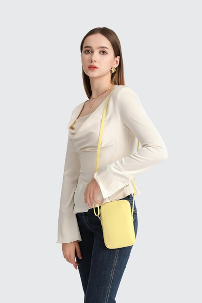 Small Crossbody Cell Phone Purse for Women Lightweight Shoulder Wallet Bag with Card Slots - Colors B