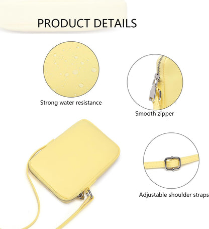 Small Crossbody Cell Phone Purse for Women Lightweight Shoulder Wallet Bag with Card Slots - Colors B