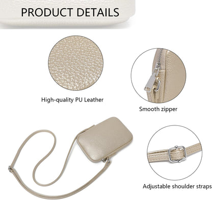 Small Crossbody Cell Phone Purse for Women Lightweight Shoulder Wallet Bag with Card Slots - Colors B