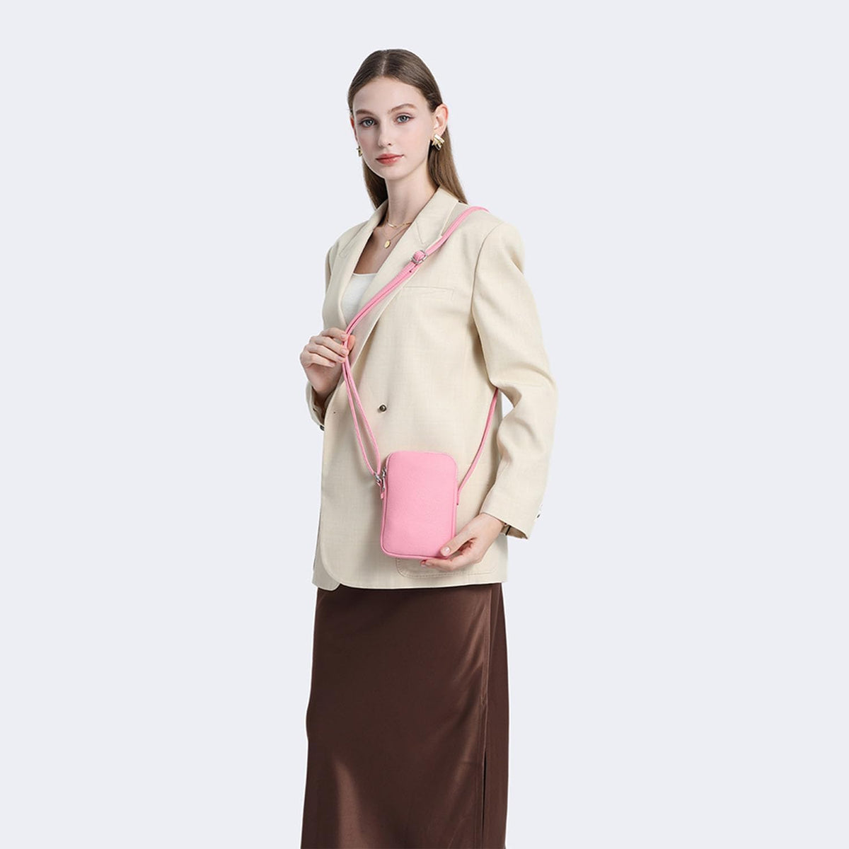 Small Crossbody Cell Phone Purse for Women Lightweight Shoulder Wallet Bag with Card Slots - Colors B
