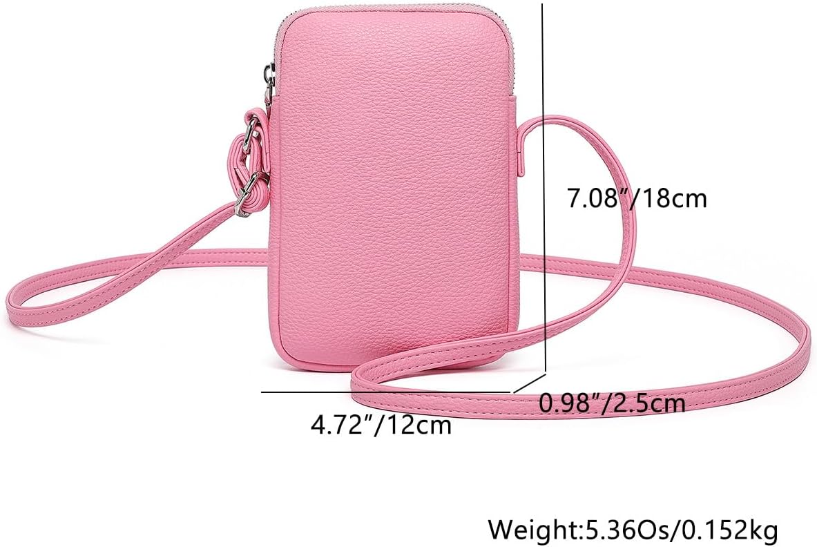 Small Crossbody Cell Phone Purse for Women Lightweight Shoulder Wallet Bag with Card Slots - Colors B