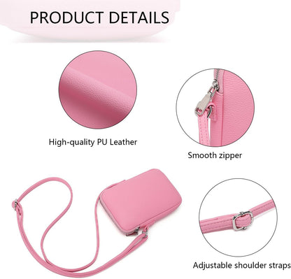 Small Crossbody Cell Phone Purse for Women Lightweight Shoulder Wallet Bag with Card Slots - Colors B