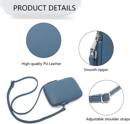 Small Crossbody Cell Phone Purse for Women Lightweight Shoulder Wallet Bag with Card Slots - Colors B