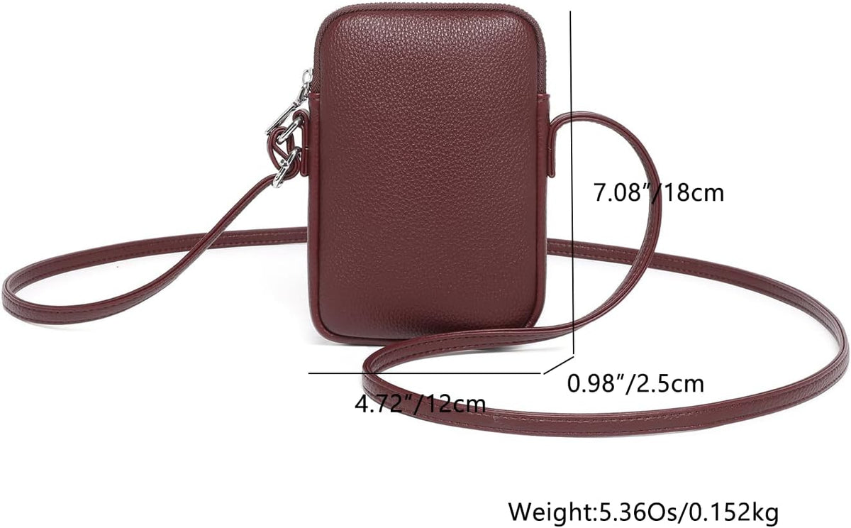 Small Crossbody Cell Phone Purse for Women Lightweight Shoulder Wallet Bag with Card Slots - Colors B