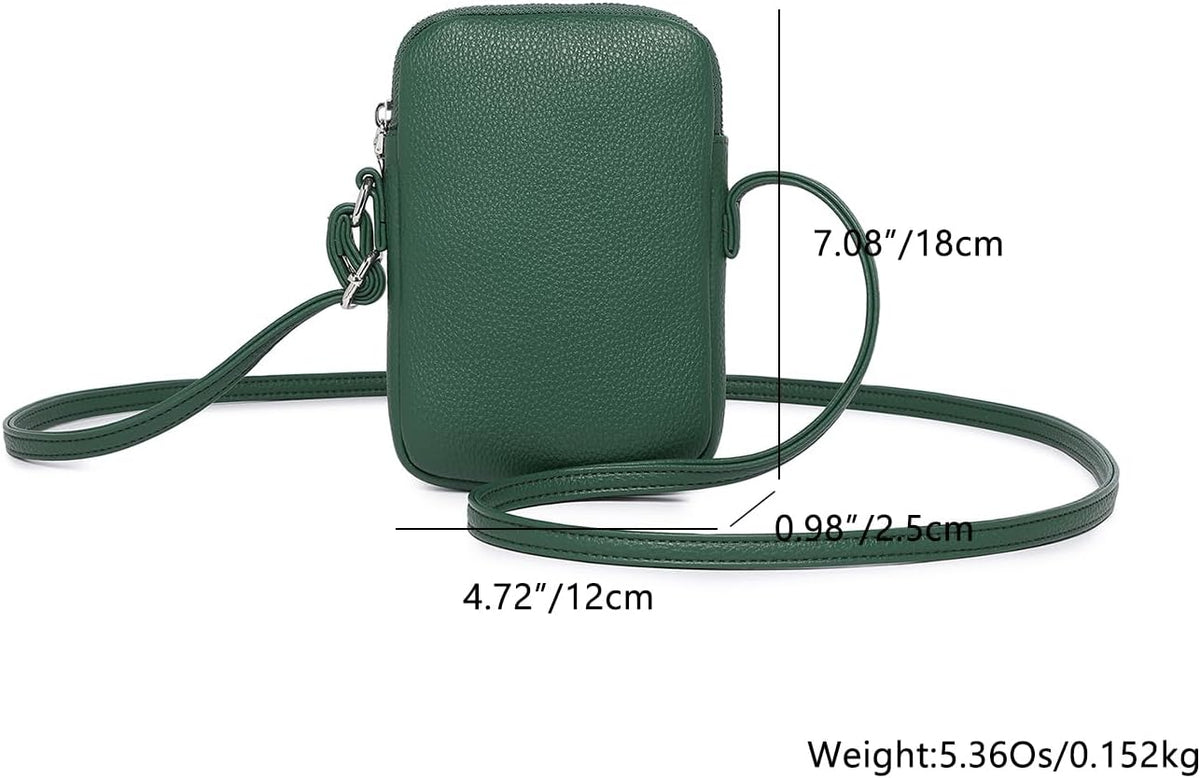 Small Crossbody Cell Phone Purse for Women Lightweight Shoulder Wallet Bag with Card Slots - Colors B
