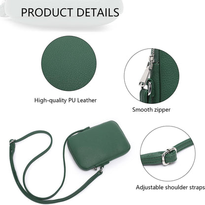 Small Crossbody Cell Phone Purse for Women Lightweight Shoulder Wallet Bag with Card Slots - Colors B