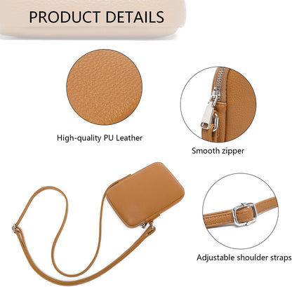 Small Crossbody Cell Phone Purse for Women Lightweight Shoulder Wallet Bag with Card Slots - Colors B