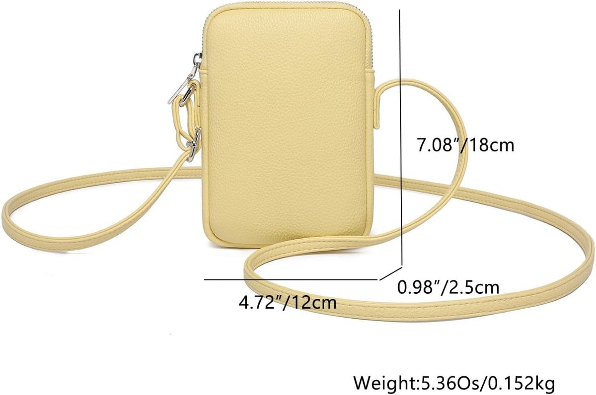 Small Crossbody Cell Phone Purse for Women Lightweight Shoulder Wallet Bag with Card Slots - Colors B